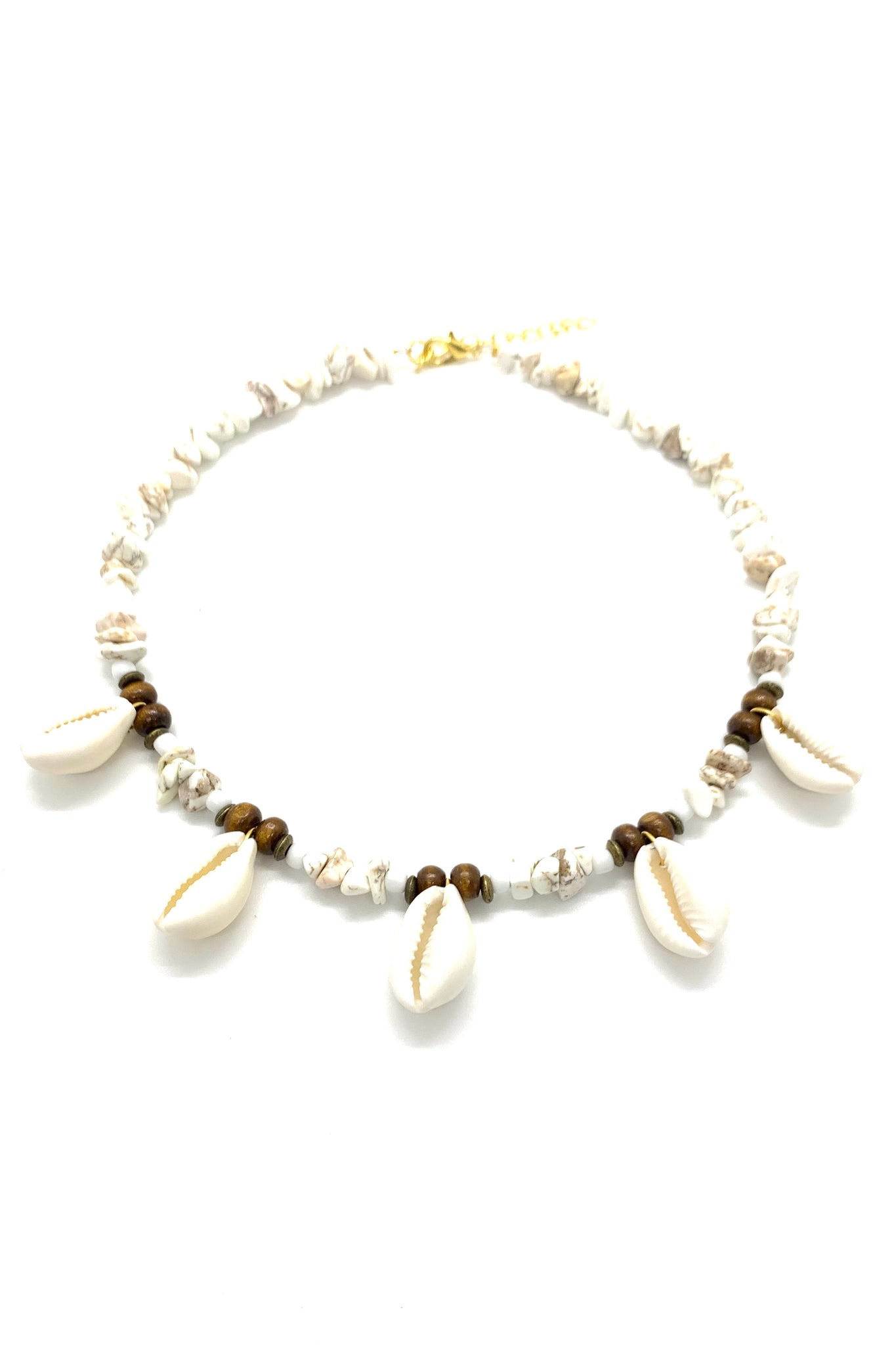 Short Shell & Mineral necklace