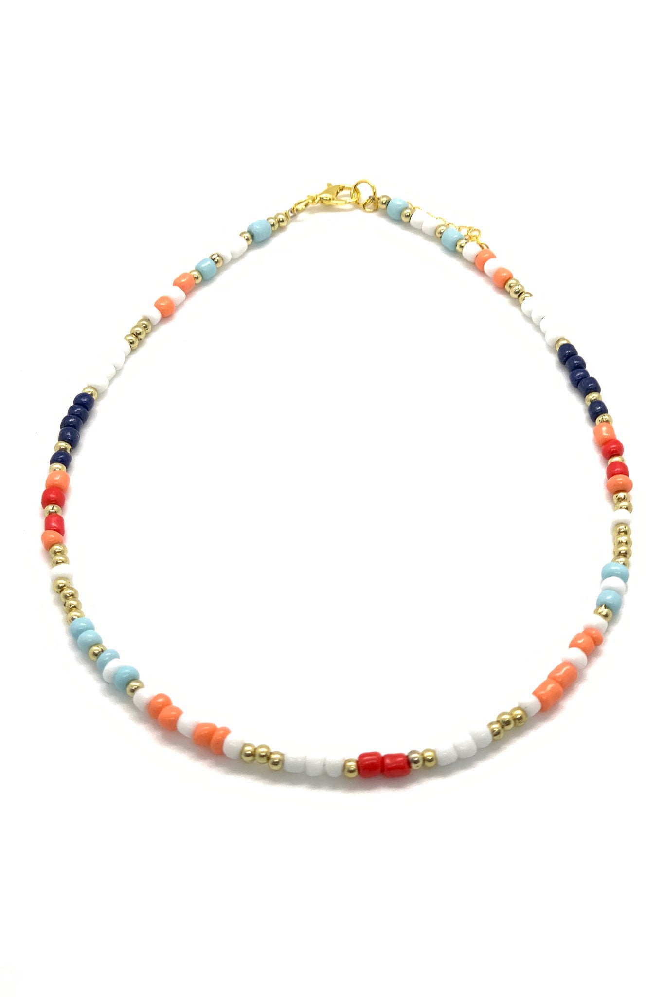 Short colourful necklace