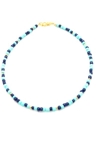 Short necklace in Turqoise/Blue