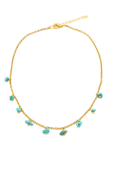 Choker with Turquoise Minerals