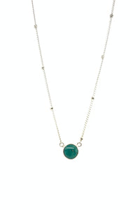 Necklace Beryl with turquoise pendant