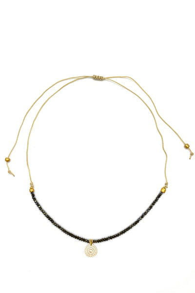 Short necklace with Mandala Charm